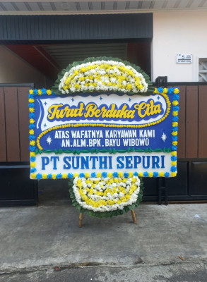 Papan Bunga Duka di Bajak