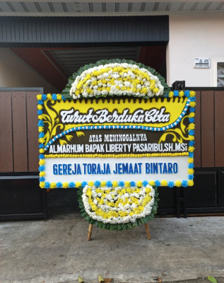 Papan Bunga Duka di Bajak